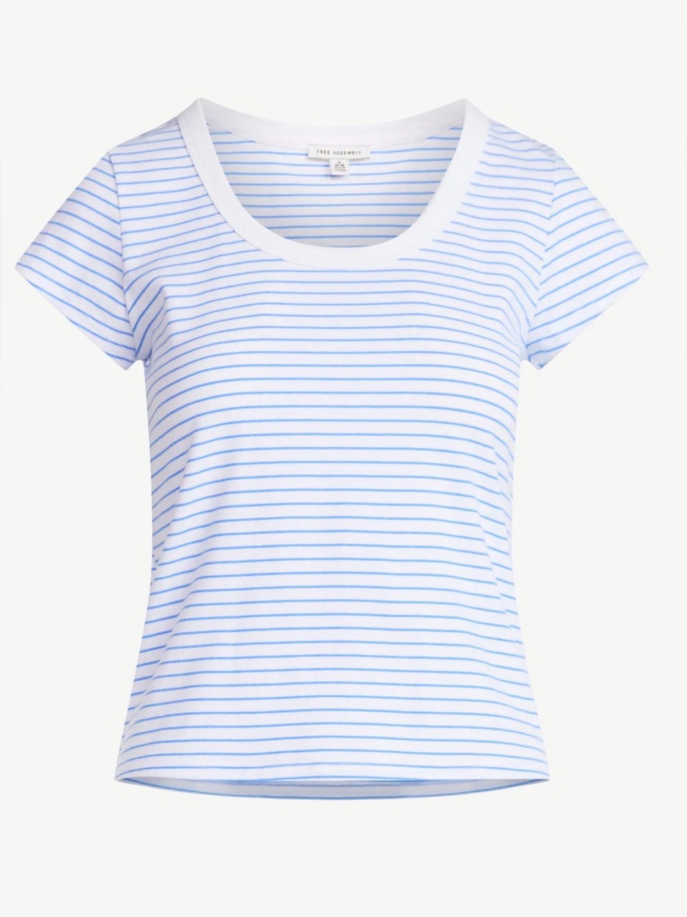 (291)Free Assembly Women's Scoop Neck Tee